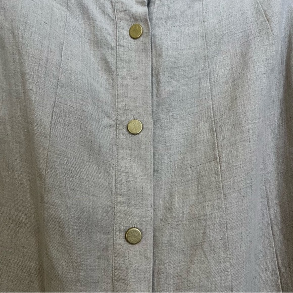 Soft Surroundings Neapolitan Linen Flax Tan Skirt Size Medium NWT - Picture 3 of 7